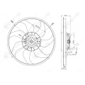 Car fan air cooling for OPEL CORSA D